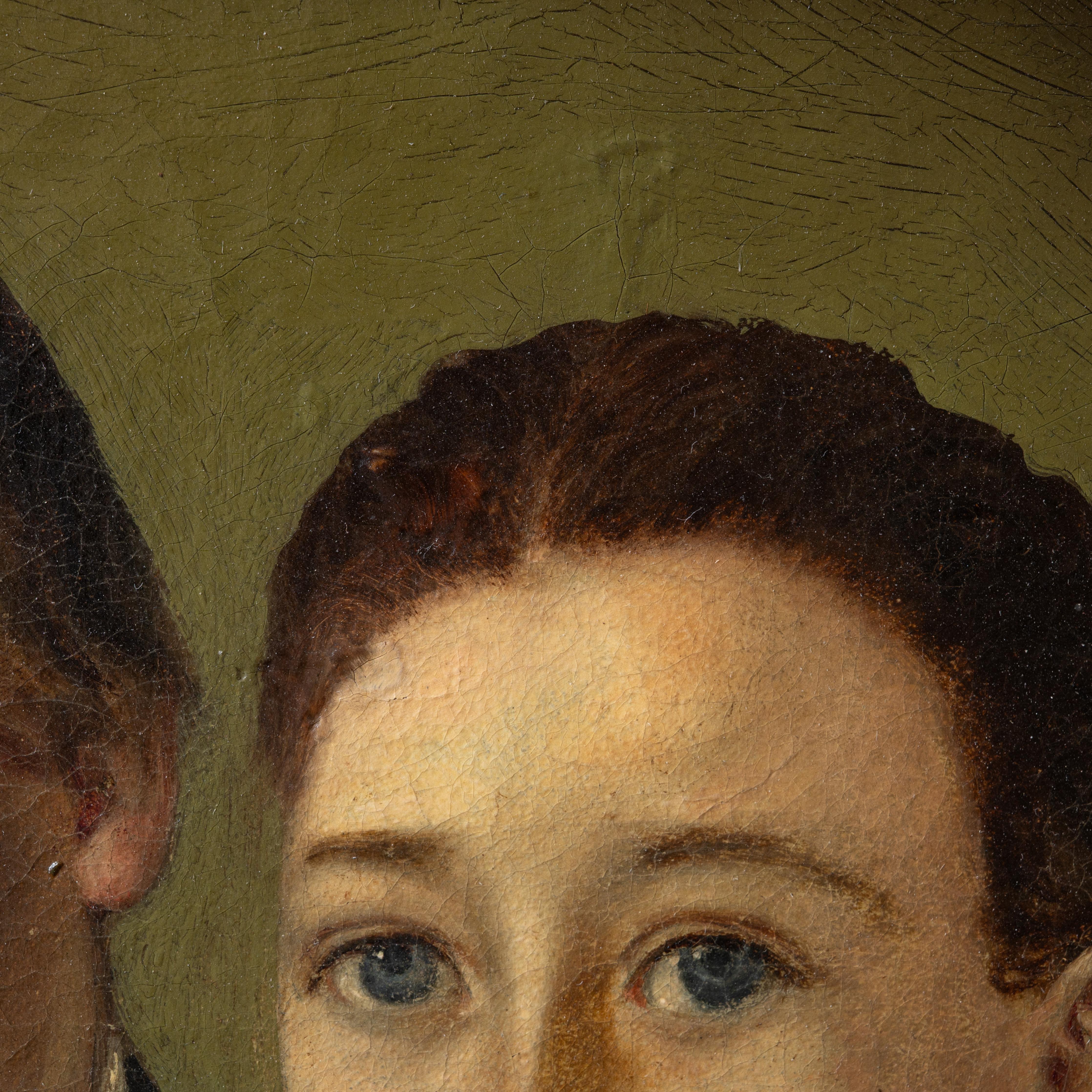 A Biedermeier Portrait Of Children by Robert Schwedler, 1845 in vendita 4