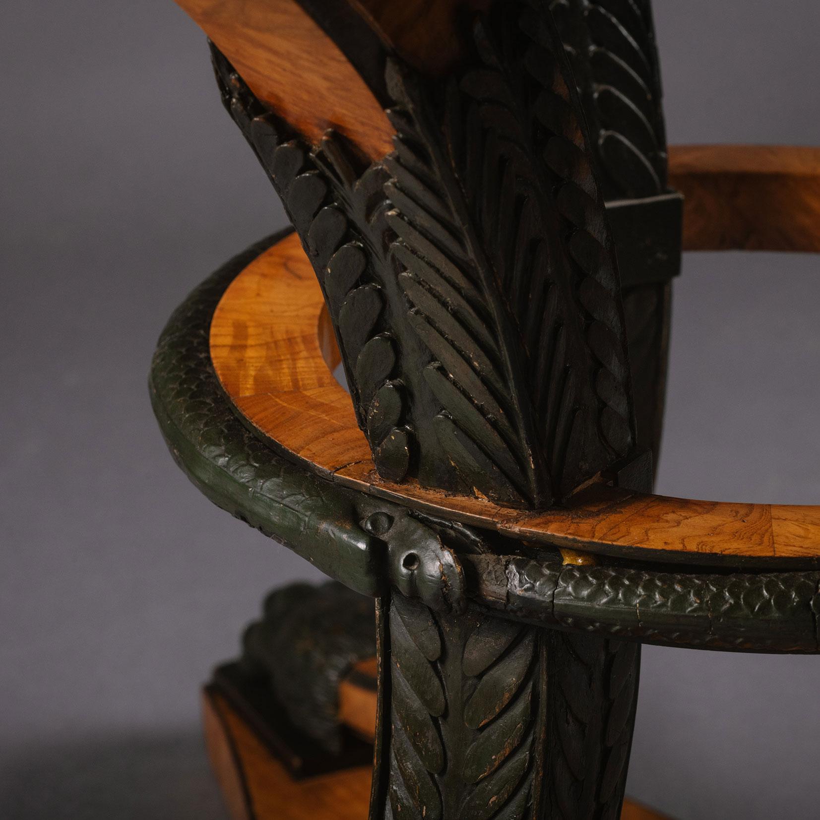 Biedermeier Satin Birch and Ebonised Centre Table In Good Condition For Sale In Brighton, West Sussex