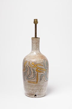 Big Ceramic Lamp by Accolay, circa 1960-1970