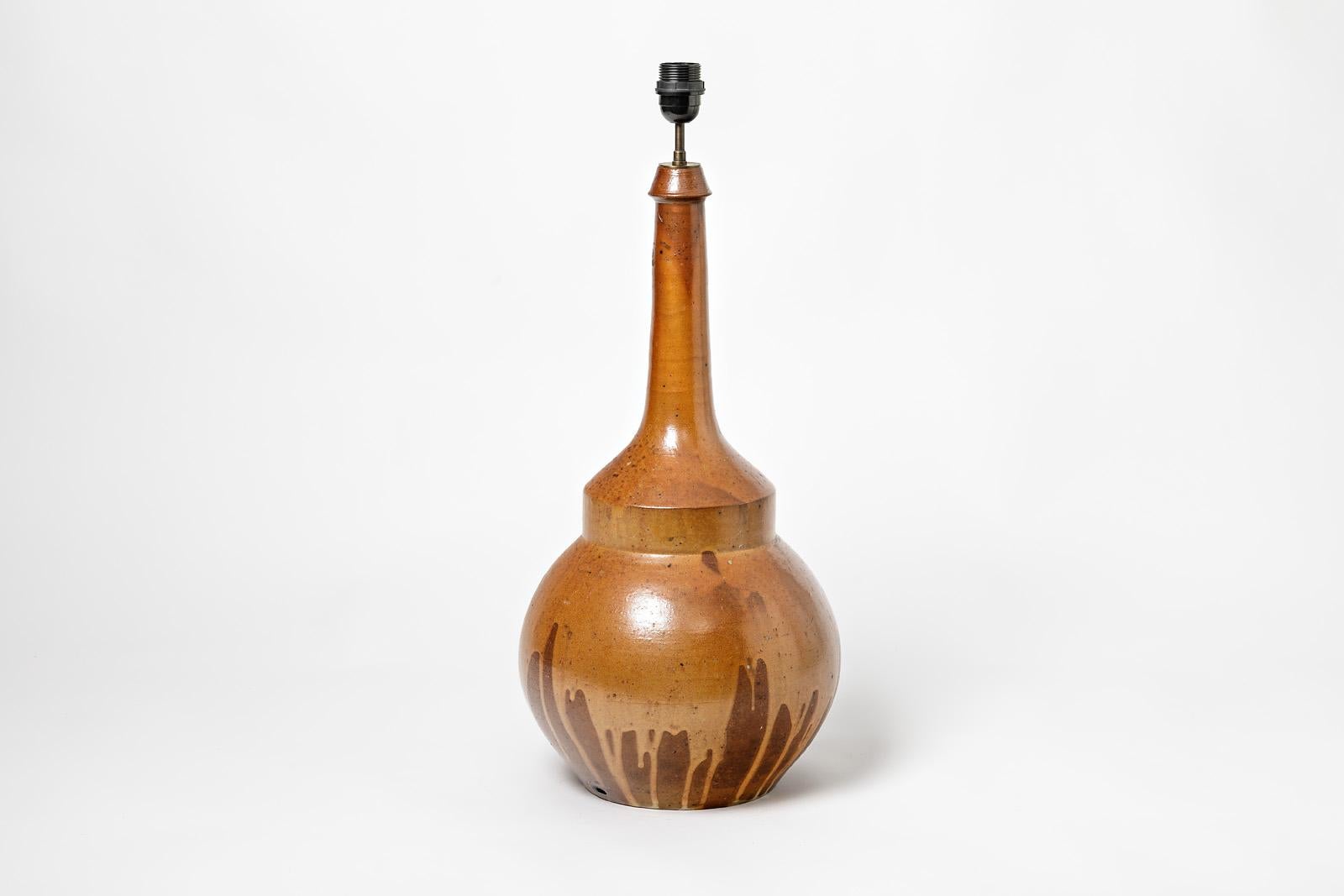 Beaux-Arts Grande lampe en céramique, par Sars Pottery, vers 1960-1970 en vente