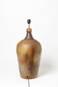 Gran lámpara de cerámica firmada Sesam, a Vallauris, hacia 1960-1970