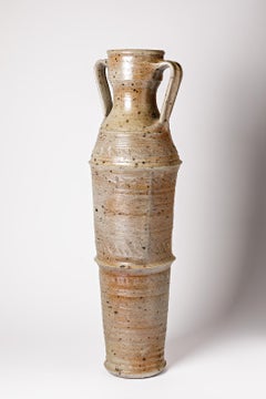 Grand vase en céramique d'Alain Magne, à La Borne, vers 1970-1980