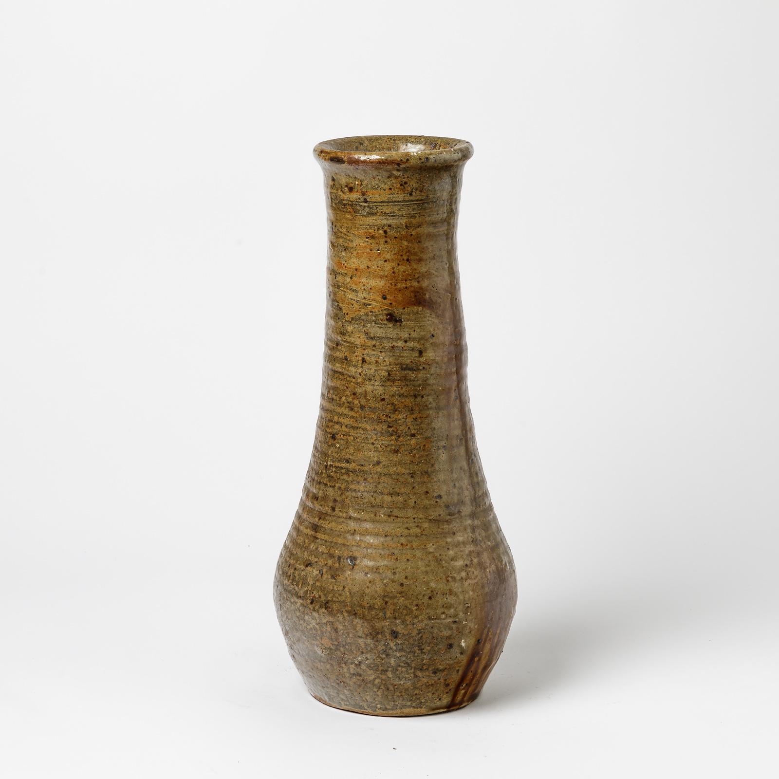 Große Keramikvase von Alexandre Foucher für La Borne, um 1970 (Beaux Arts) im Angebot