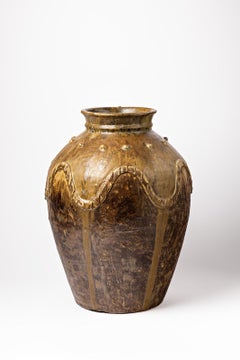 Große Keramikvase von Lucien Arnaud:: um 1920:: Saint-Amand-en-Puisaye