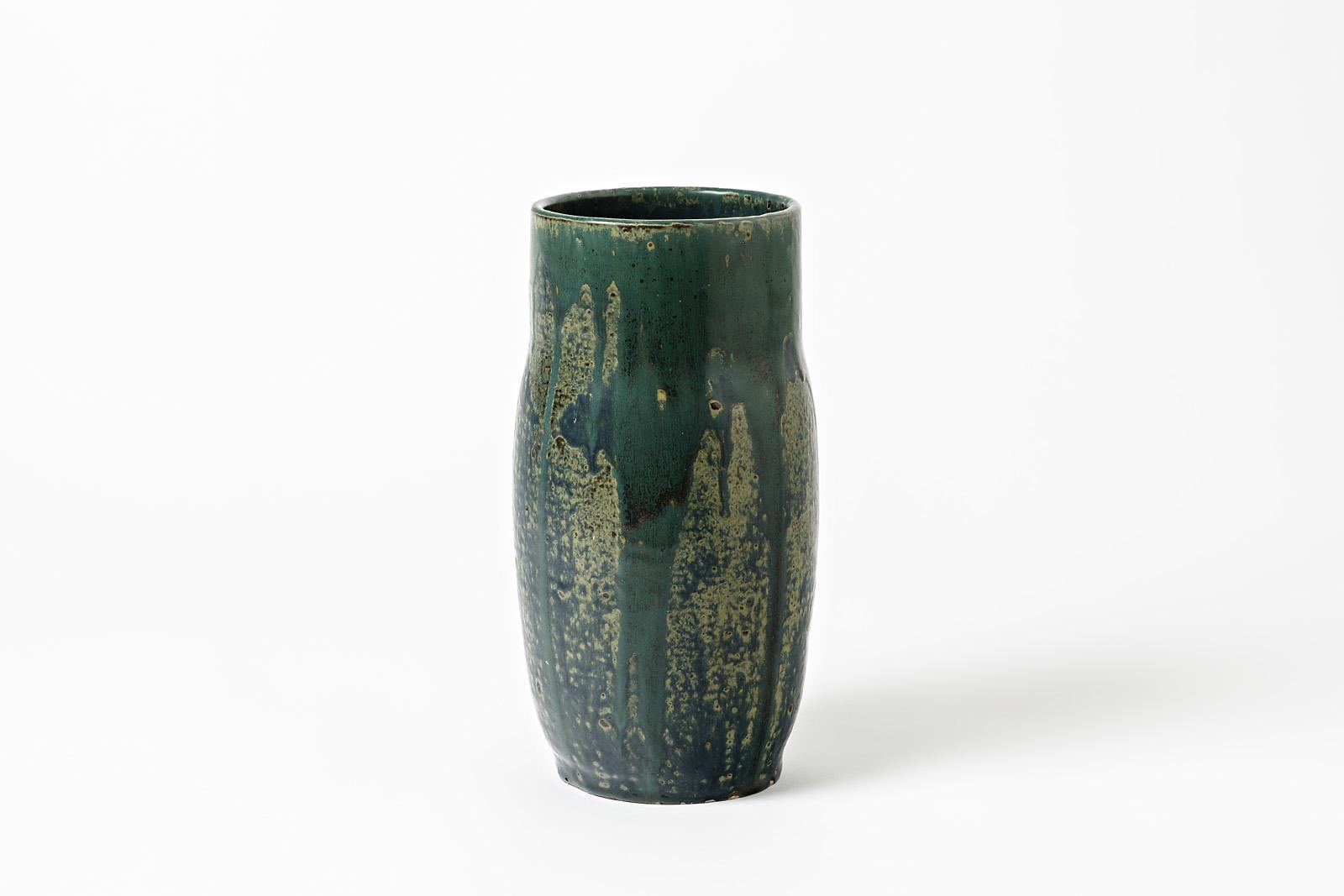 Beaux-Arts Grande vaso in ceramica di Lucien Arnaud, a Saint Amand-en-Puisaye, circa 1920 in vendita