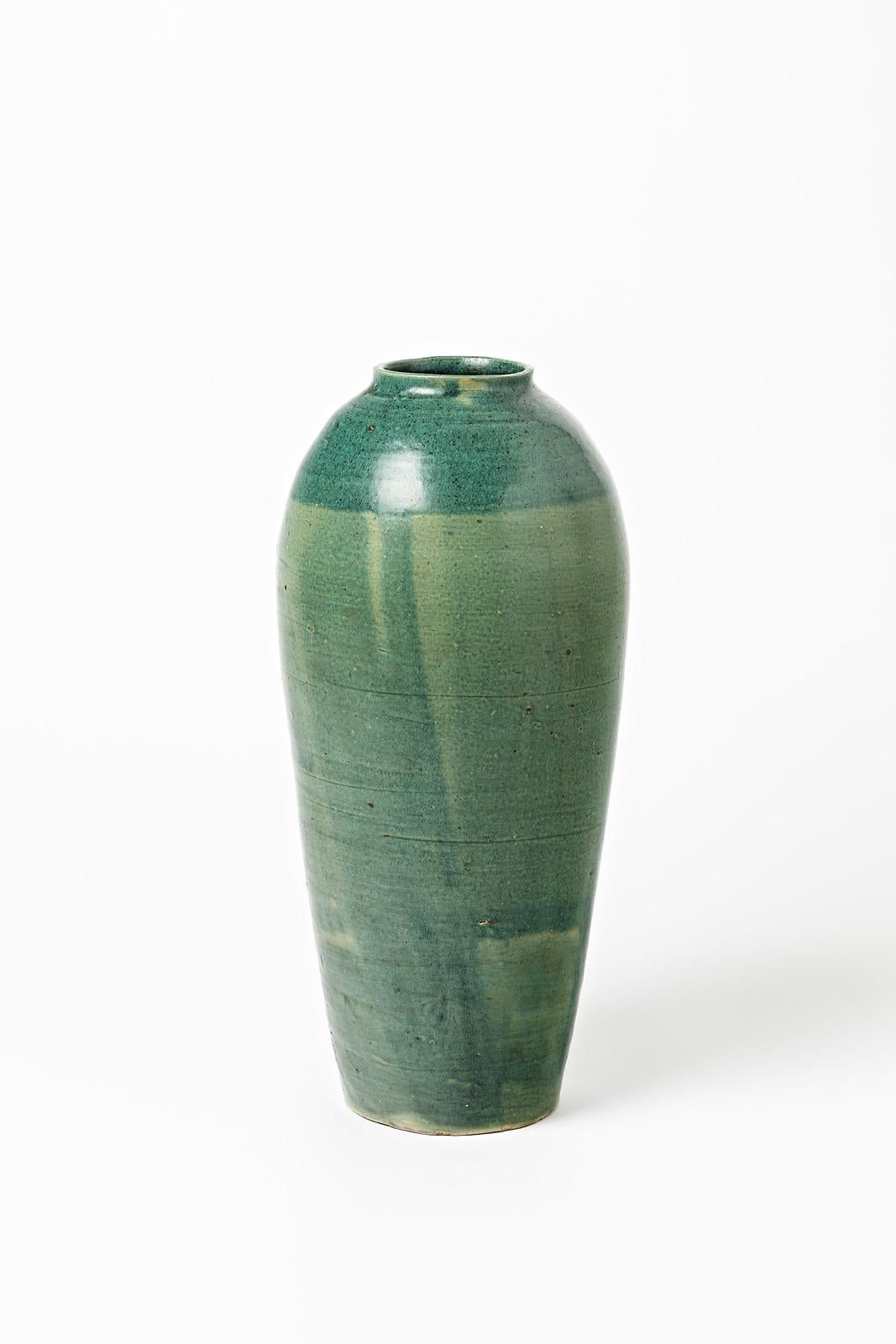 Beaux-Arts Grande vaso in ceramica di Lucien Arnaud, a Saint Amand-en-Puisaye, circa 1920 in vendita