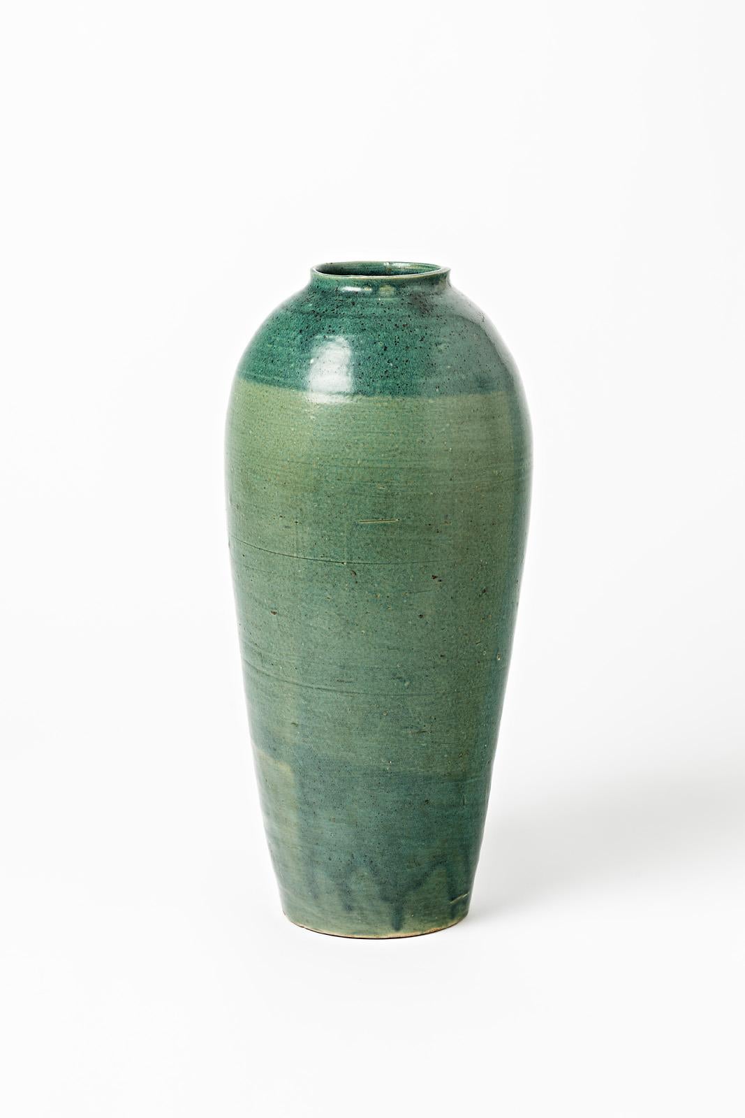 Français Grand vase en céramique par Lucien Arnaud, à Saint Amand-en-Puisaye, vers 1920 en vente