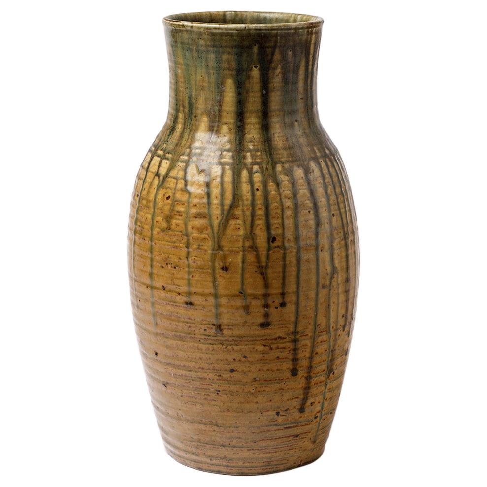 Big Ceramic Vase by Lucien Arnaud, to Saint Amand-en-puisaye, circa 1920