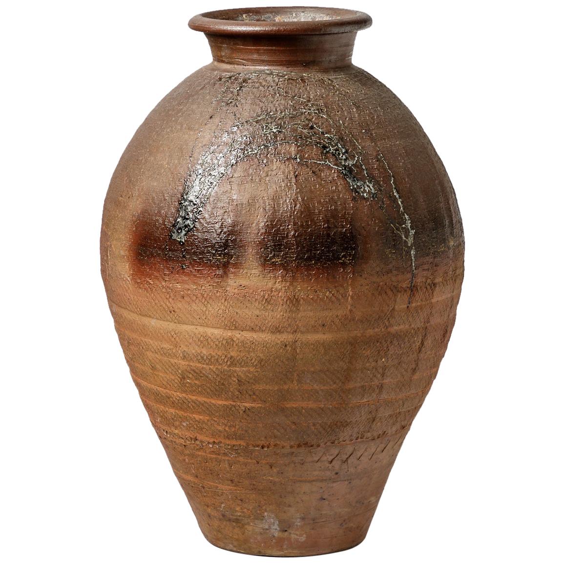 Big Ceramic Vase by Steen Kepp, to La Borne, circa 1970-1980