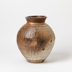 Gran jarrón de cerámica de Steen Kepp, a La Borne, hacia 1970-1980, Francia