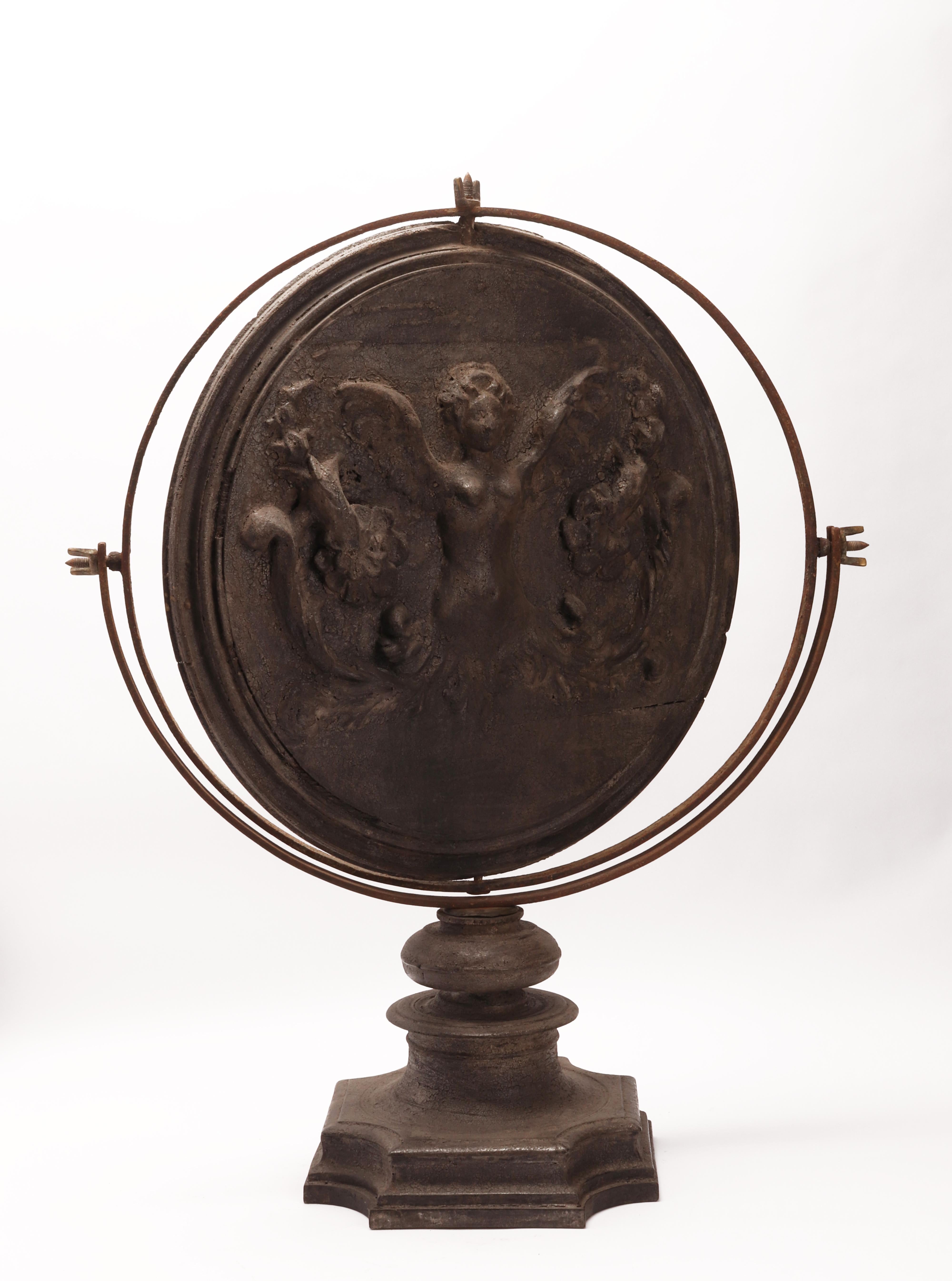 Big Convex Round Mirror, Italy, 1700 1