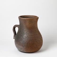 Grand pichet décoratif en céramique attribué à La Borne Potter's  1970-1980