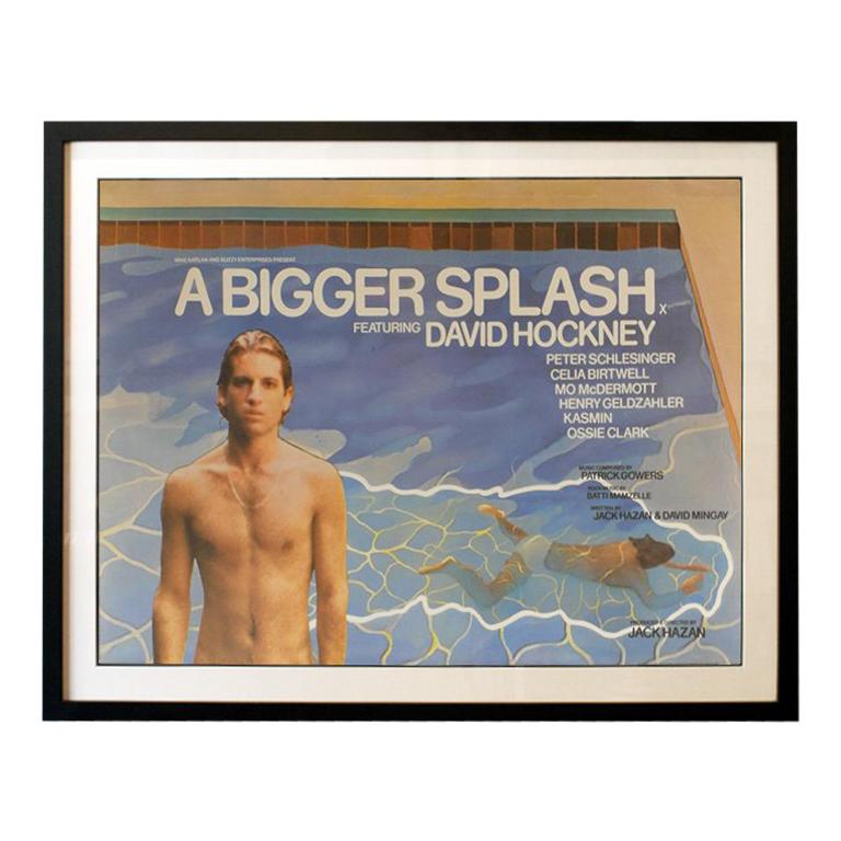 David Hockney’s Portrait of an Artist sold recently for 90.3 million dollars. This ’73 UK quad featuring the same art is in stock for £595. That’s 100,000 times cheaper. When David Hockney's beautiful lover, Peter Schlesinger, breaks up with him, it