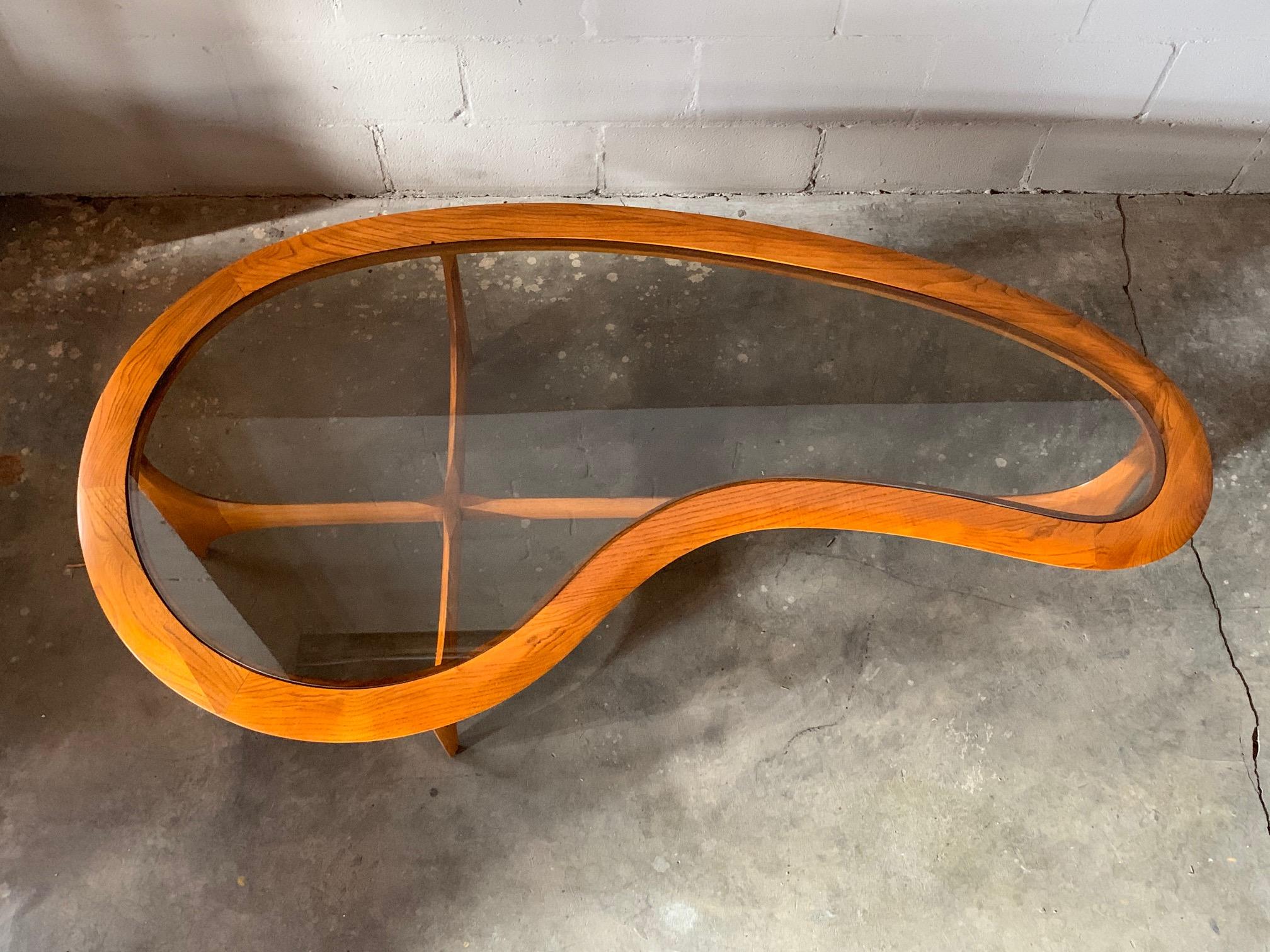 American Biomorphic Coffee Table by Lane