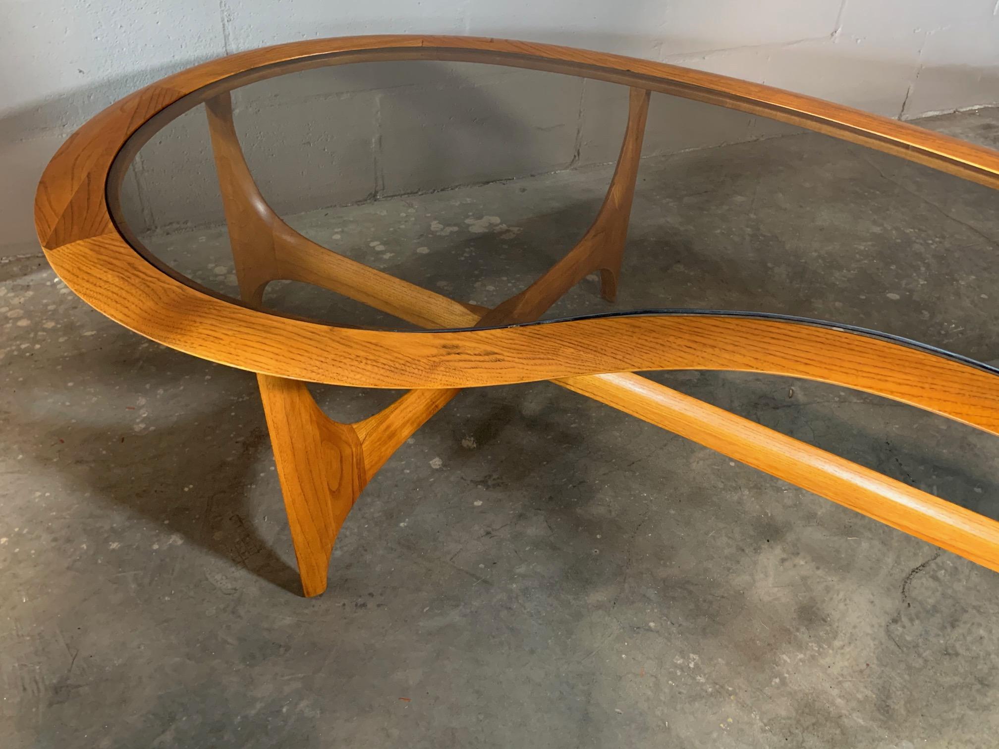 Mid-20th Century Biomorphic Coffee Table by Lane
