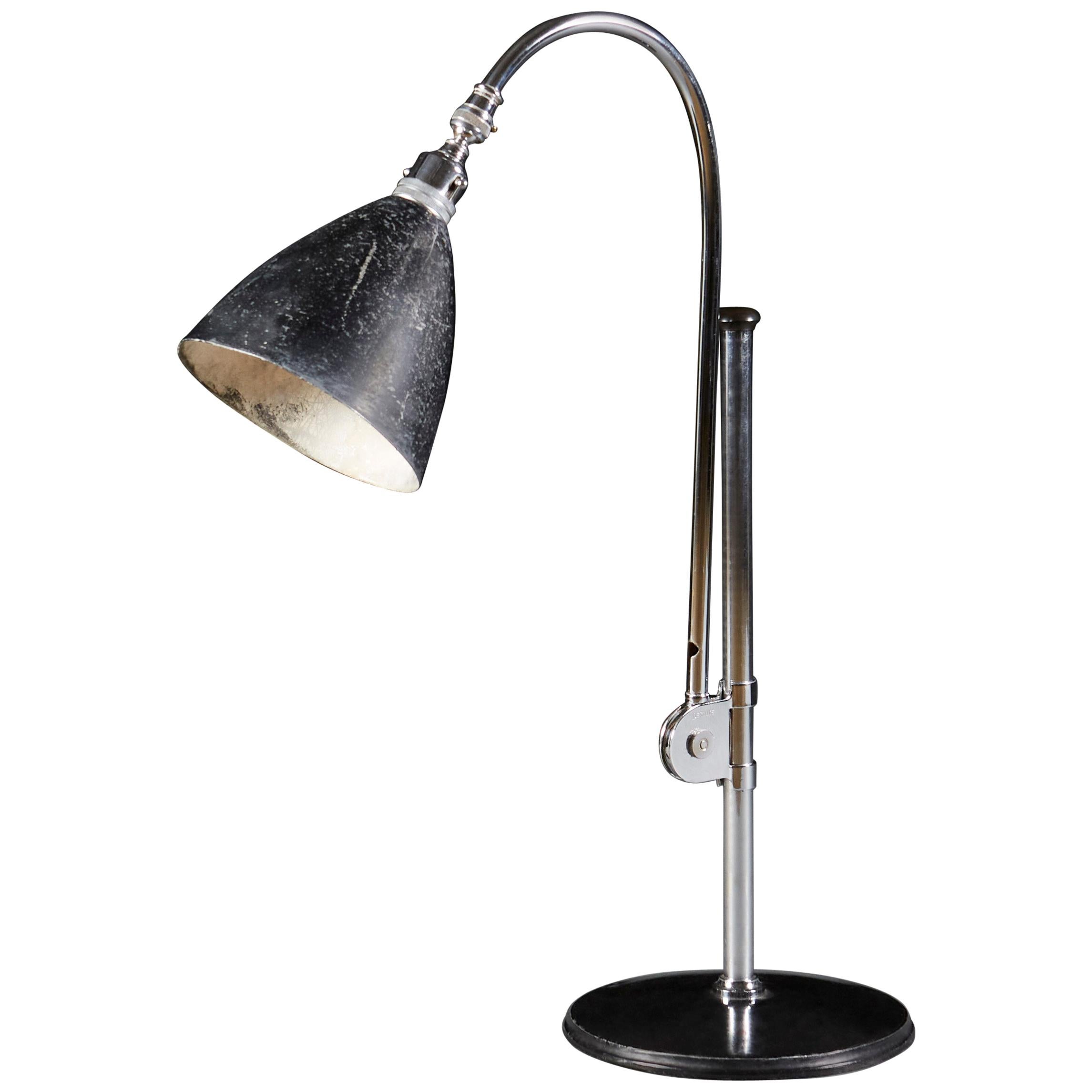 BL1 Desk Lamp by Bestlite in Chrome and Black Enamel, by Robert Dudley Best