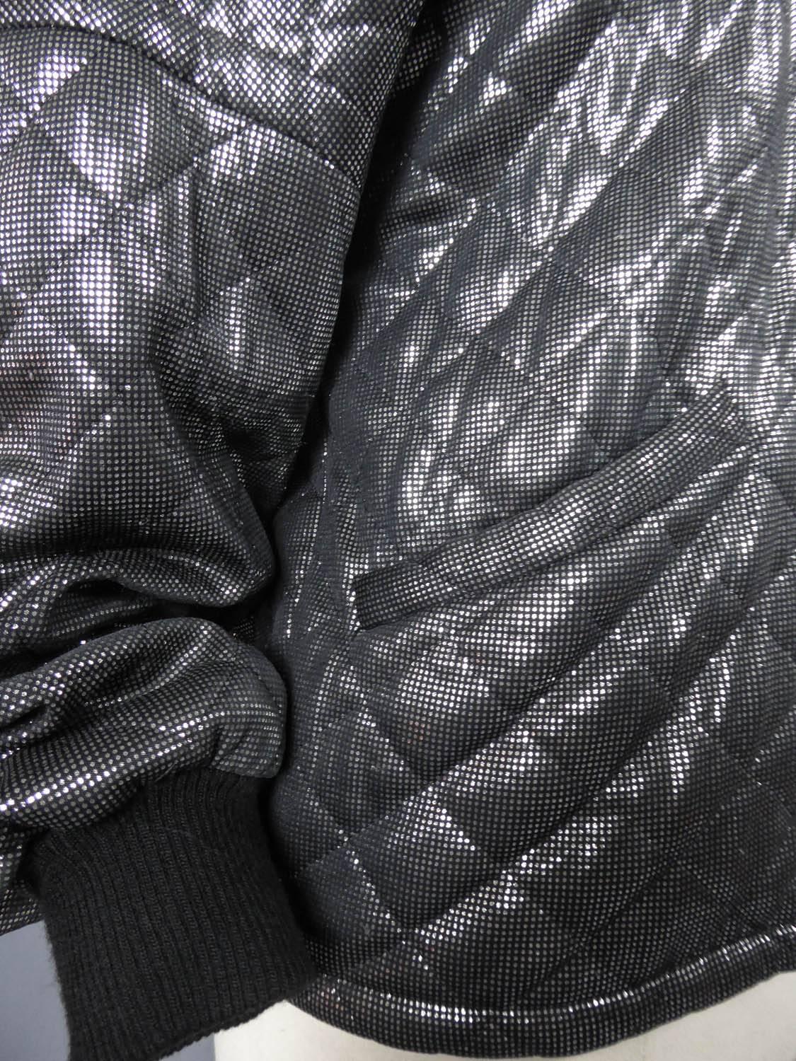Una giacca Lanvin nera e argento - CIRCA 1980 in vendita 1