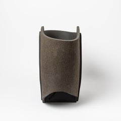 Black- Brown Ceramic Table Lamp by Denis Castaing, 2021