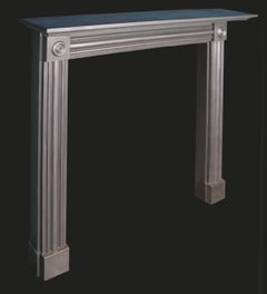 Black Cast-Iron Fire Surround in the Regency Manner