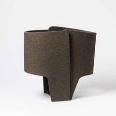 Black Ceramic Table Lamp by Denis Castaing, 2022