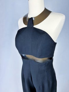 A black Evening Jumpsuit by Thierry Mugler Circa 1995