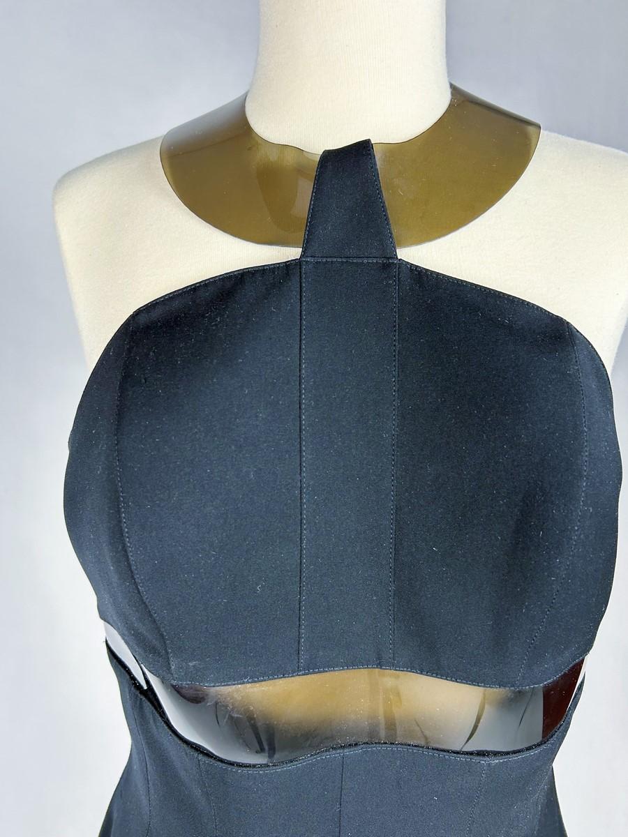 A black Evening Jumpsuit by Thierry Mugler Circa 1995 For Sale 1