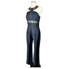Schwarzer Abend-Overall von Thierry Mugler, um 1995
