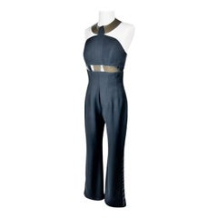 A black Evening Jumpsuit by Thierry Mugler Circa 1995