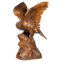 Black Forest Walnut Model of a Golden Eagle Attributed to Alfred Stähli