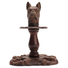 A black forrest  pipe holder with a dog, Germany 1900. 
