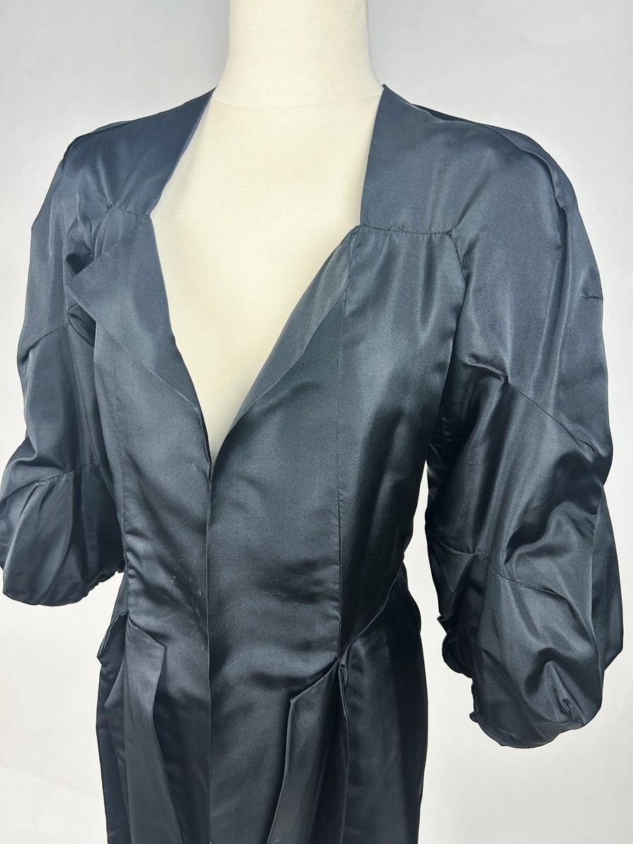 Veste de soirée en taffetas noir d'Agnès His - Haute Couture - Paris Circa 1932 Bon état - En vente à Toulon, FR