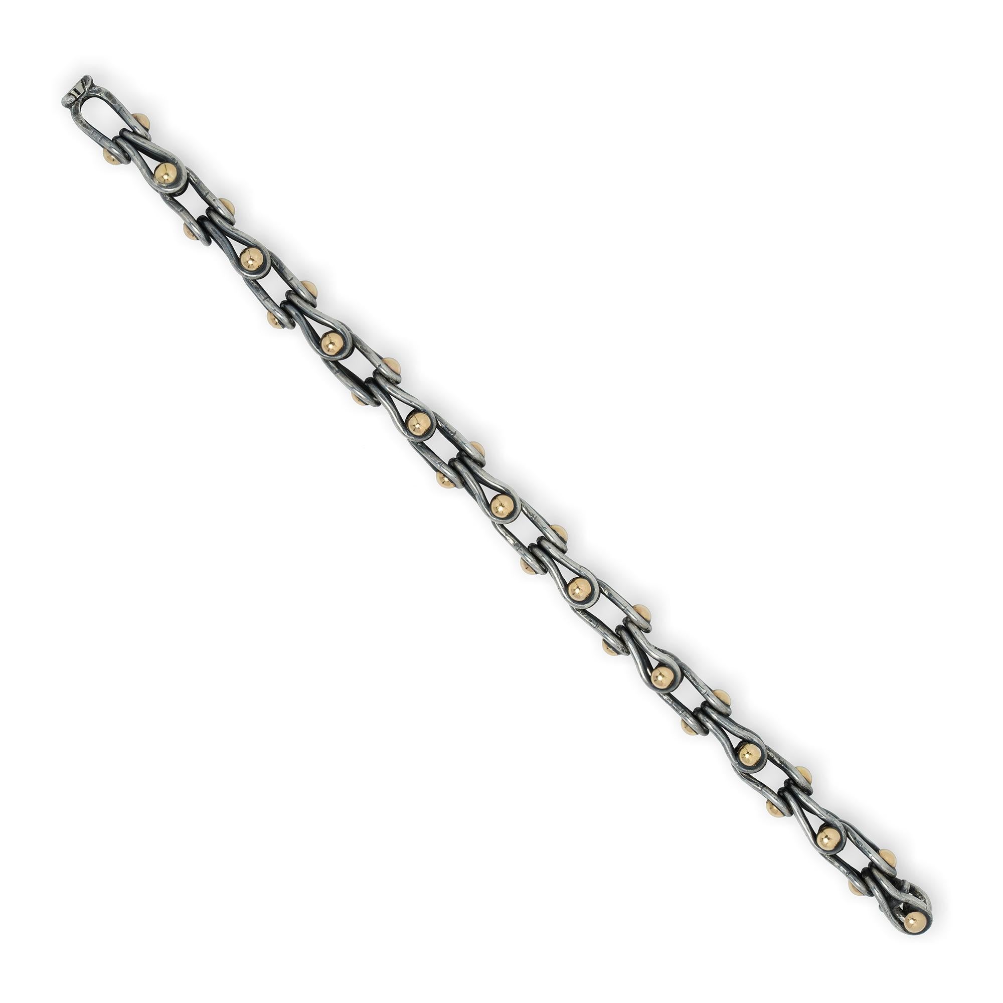 Modern Black Water Ballet Bracelet by Lucie Heskett-Brem