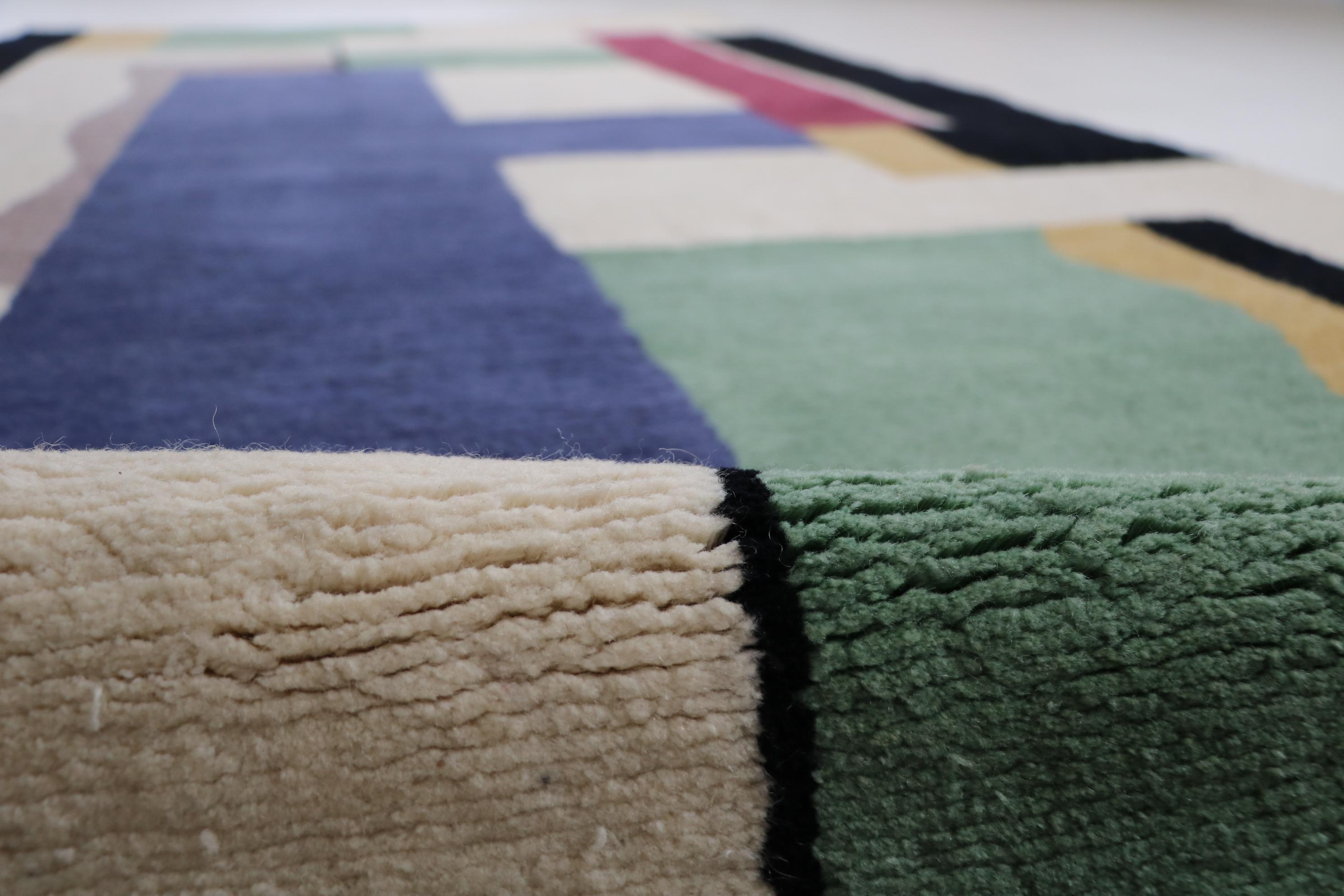 Hand-Woven A 'Blanc' Carpet/Tapestry based on a design by Fernand Leger 1927
