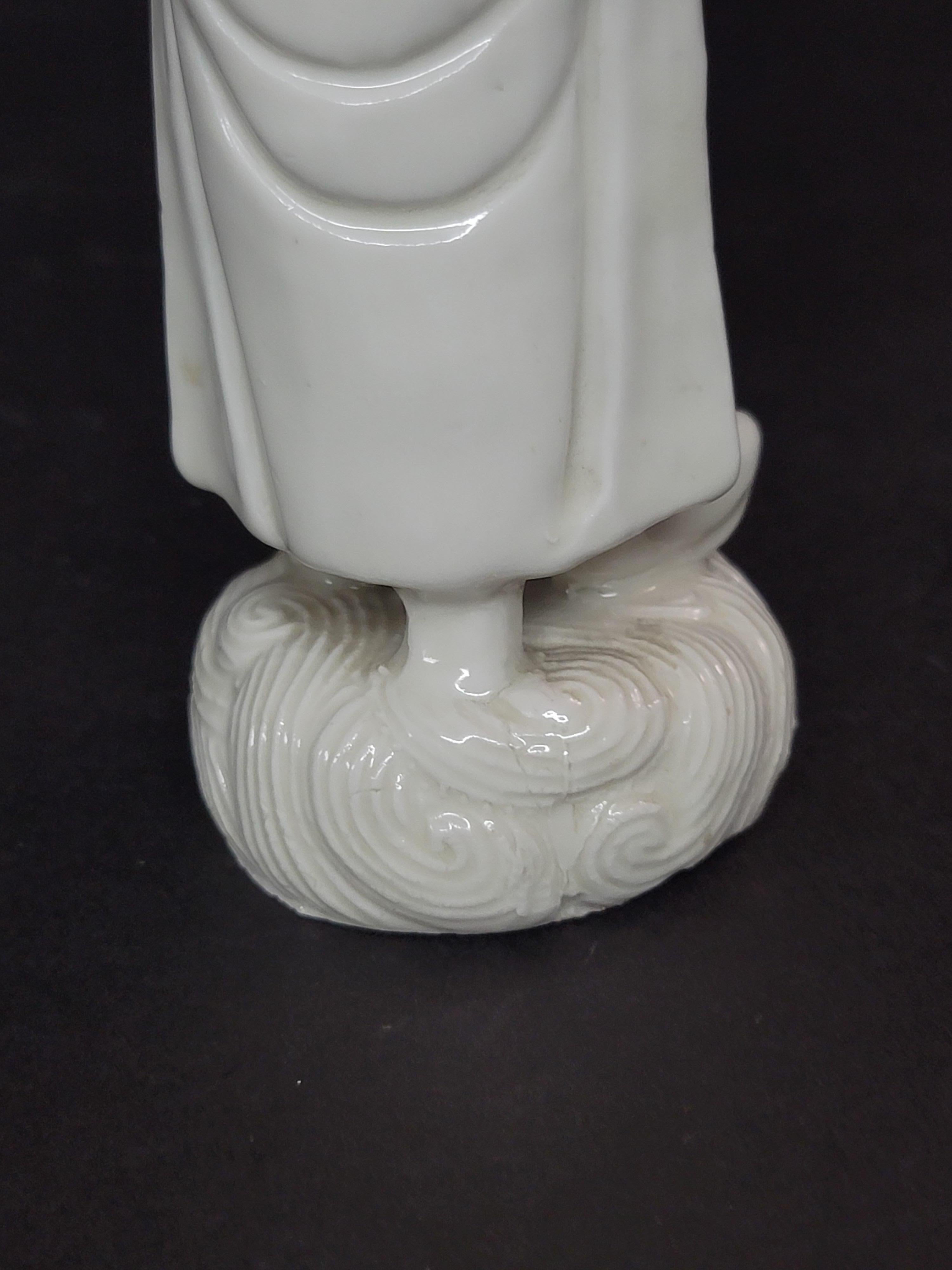 Blanc De Chine Immortal Figure, 19th Century For Sale 3
