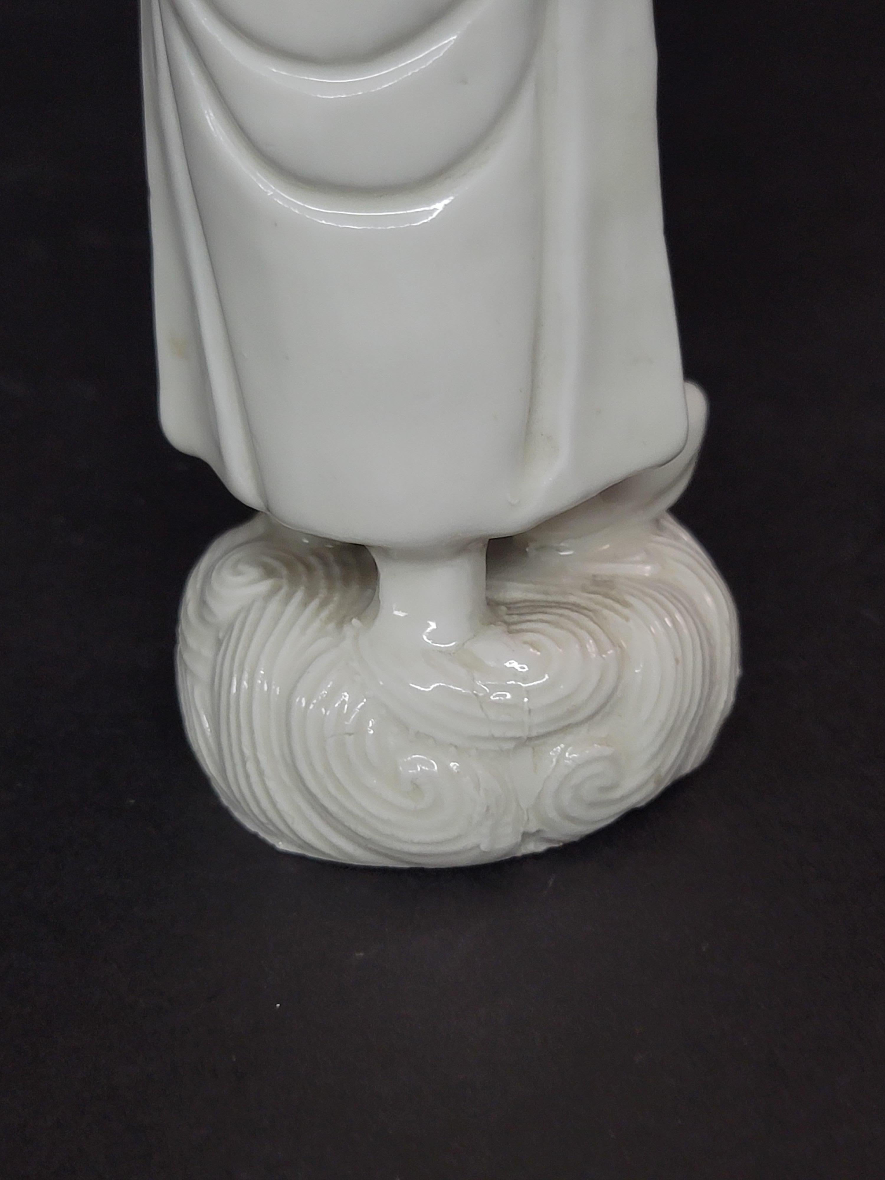 Figura immortale di Blanc De Chine, XIX secolo in vendita 3