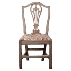 A Bleached Country Chippendale Chair