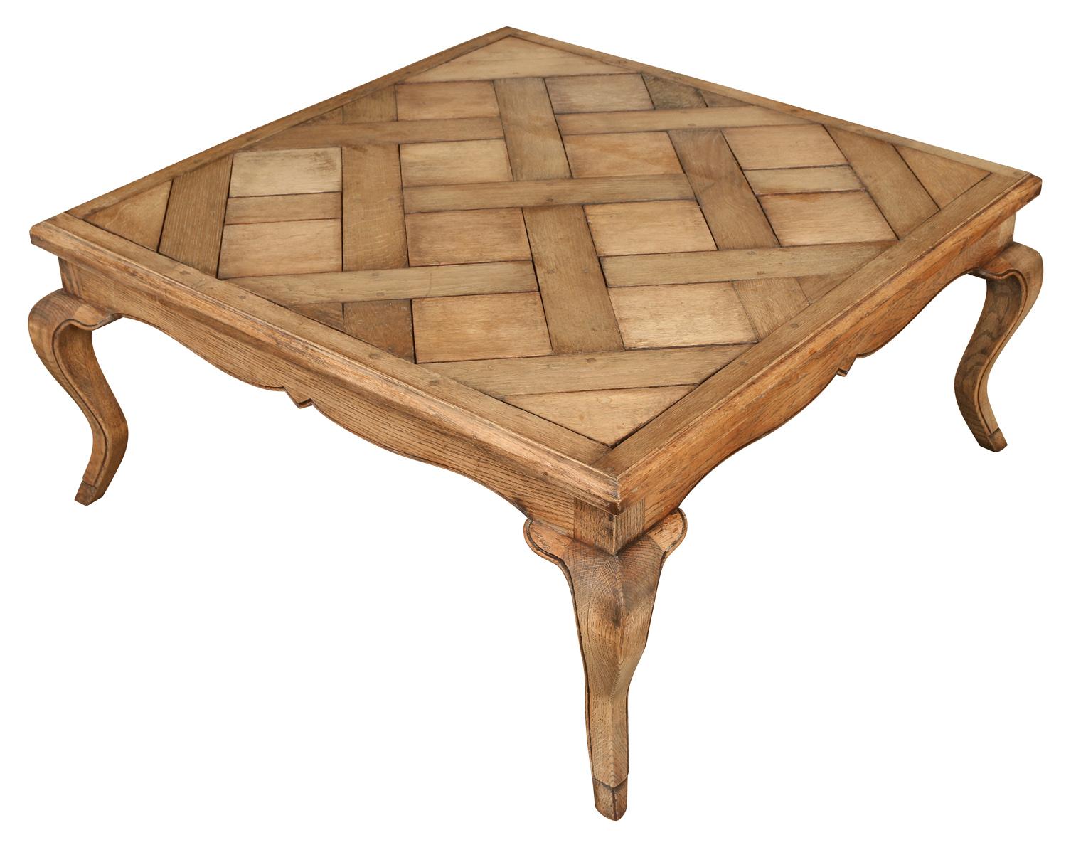 Louis XV Bleached Oak Coffee Table