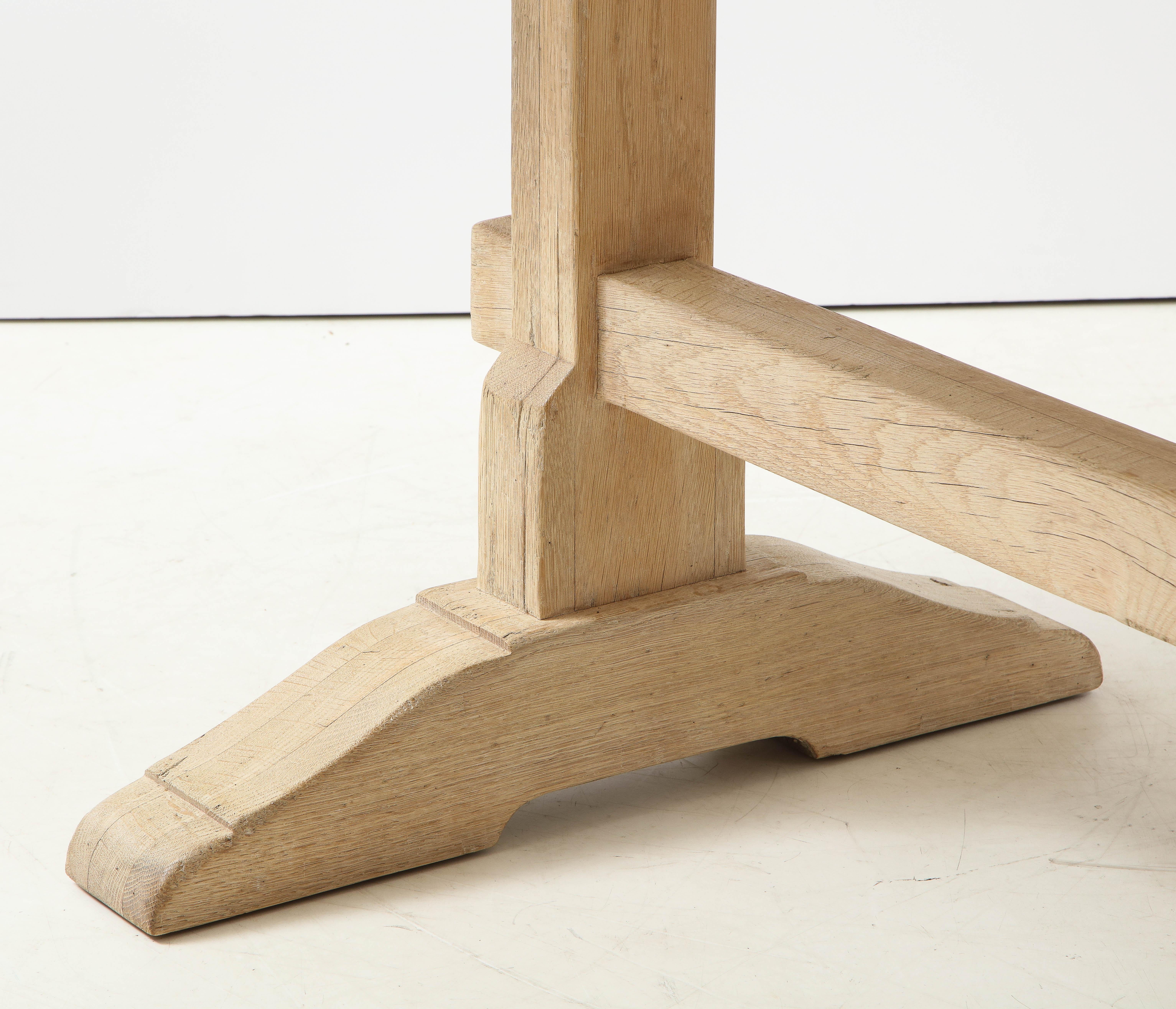 Bleached Oak Trestle Table 8