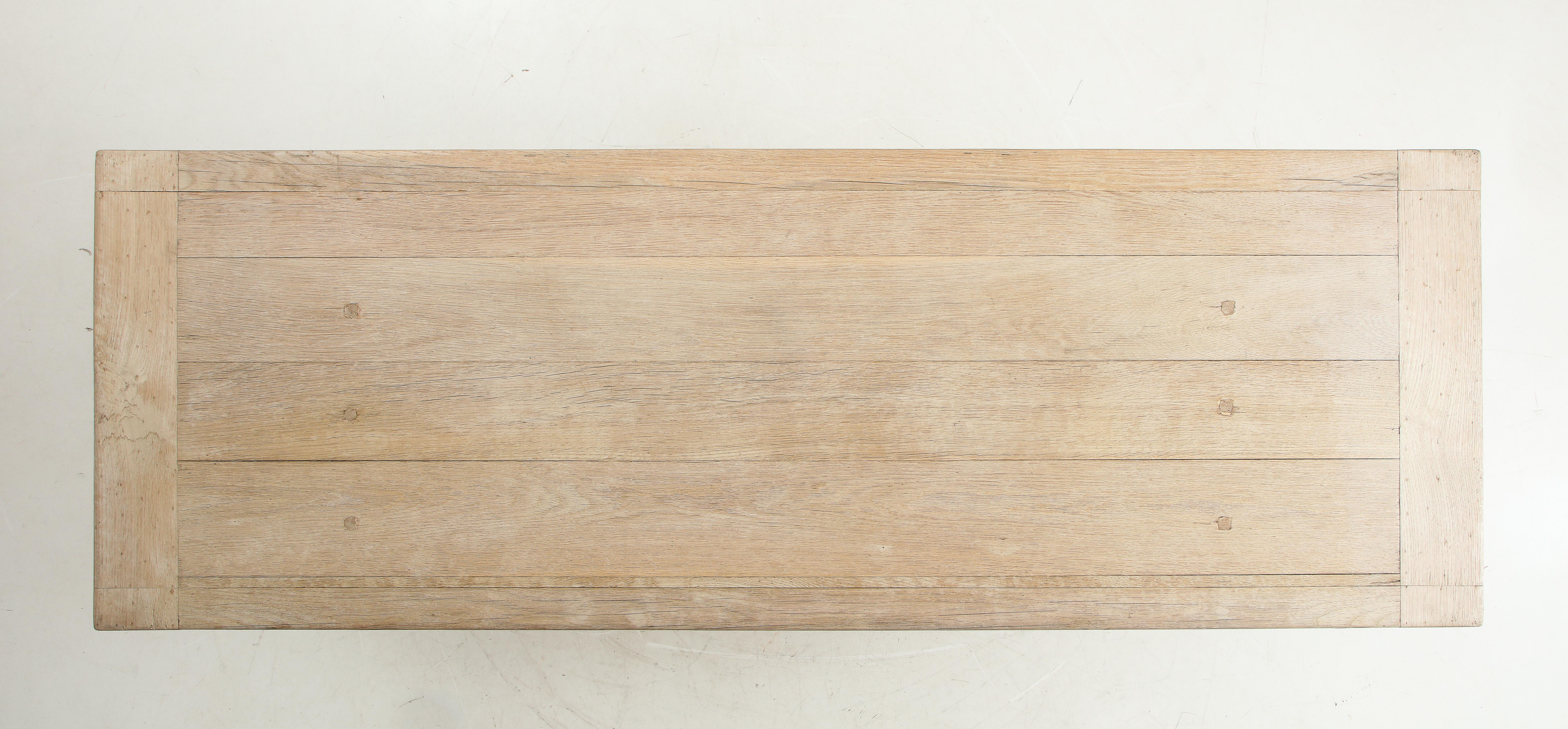 Bleached Oak Trestle Table 11