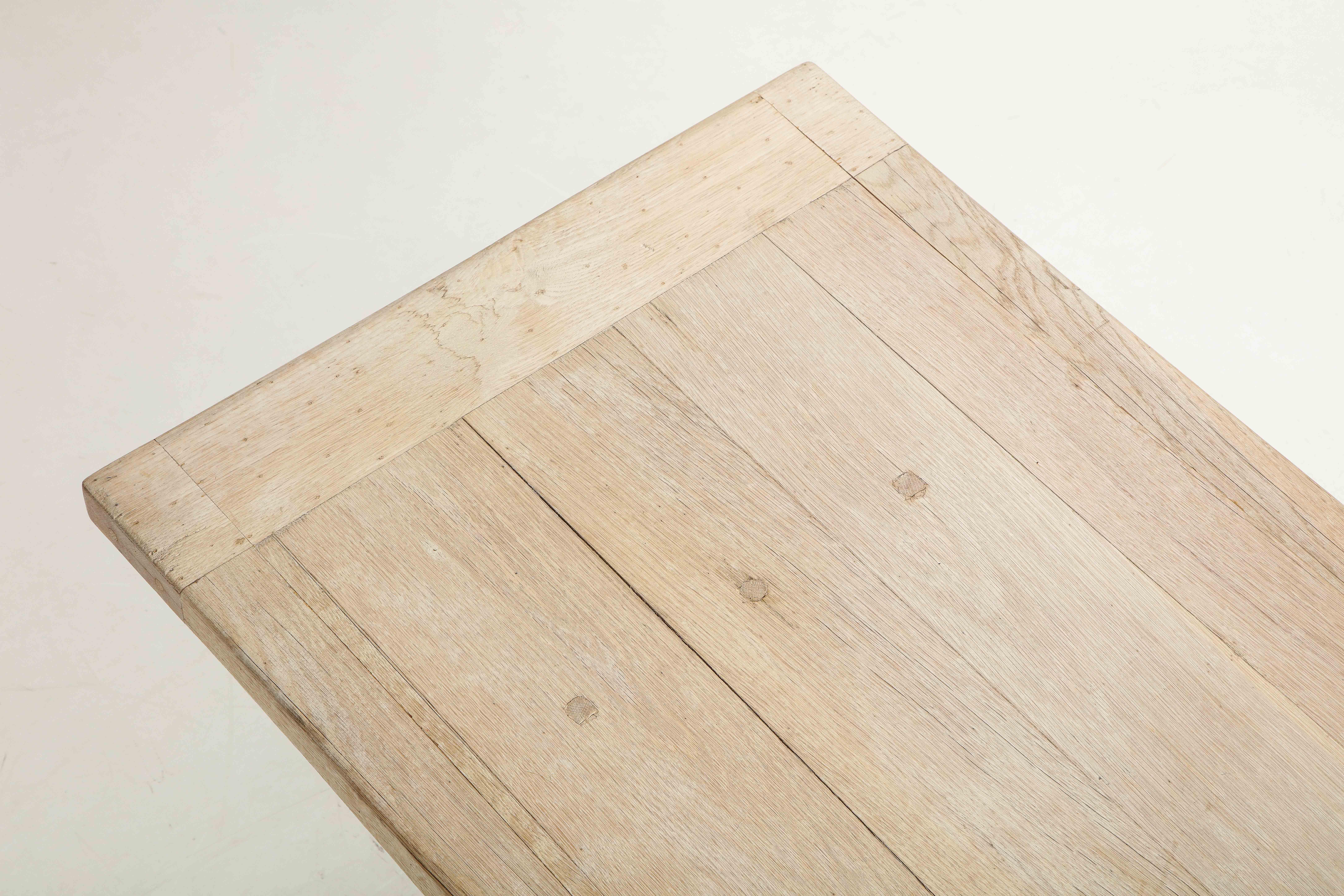 Bleached Oak Trestle Table 12