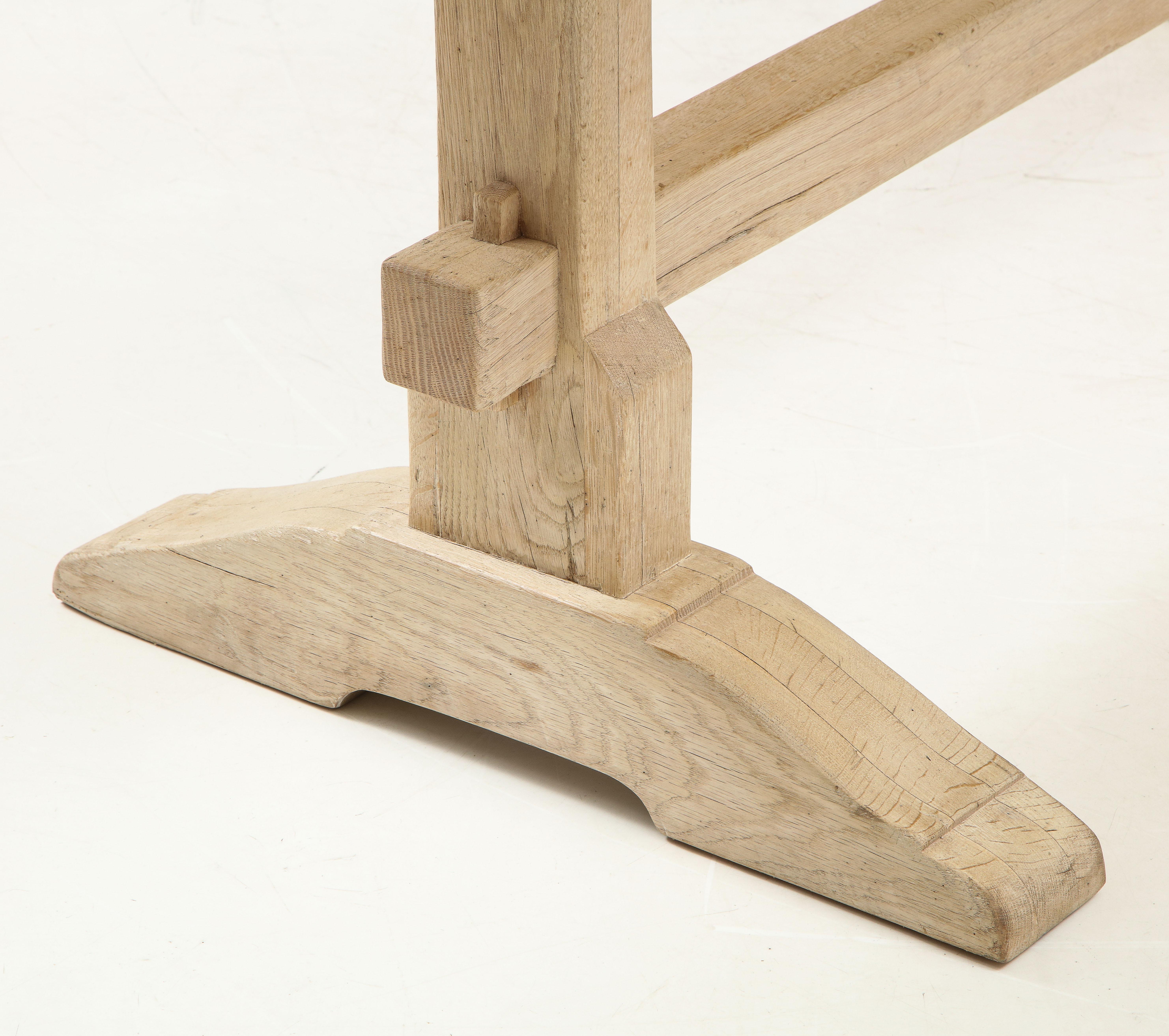 Bleached Oak Trestle Table 3