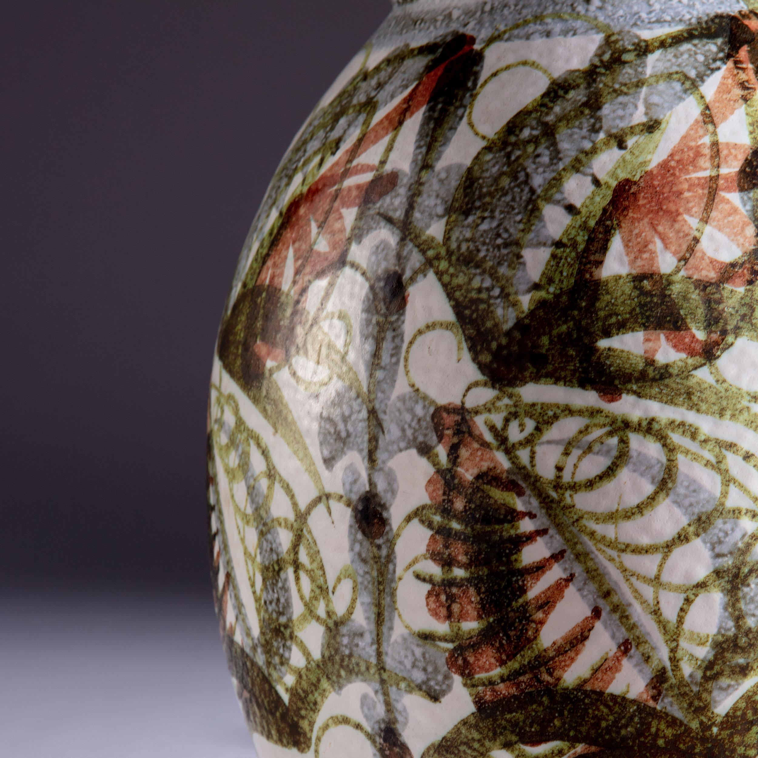 Bloomsbury Style Art Pottery Vase as a Table Lamp 1