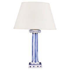 A Bloomsbury Style Ionic Column Lamp