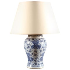 Blue and White 19th Century Chinese Vase as a Table Lamp