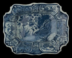 A blue and white chinoiserie bowl, circa 1760 The Porcelain Axe pottery