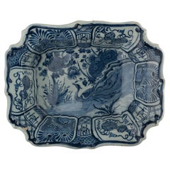 Antique A blue and white chinoiserie bowl, circa 1760 The Porcelain Axe pottery