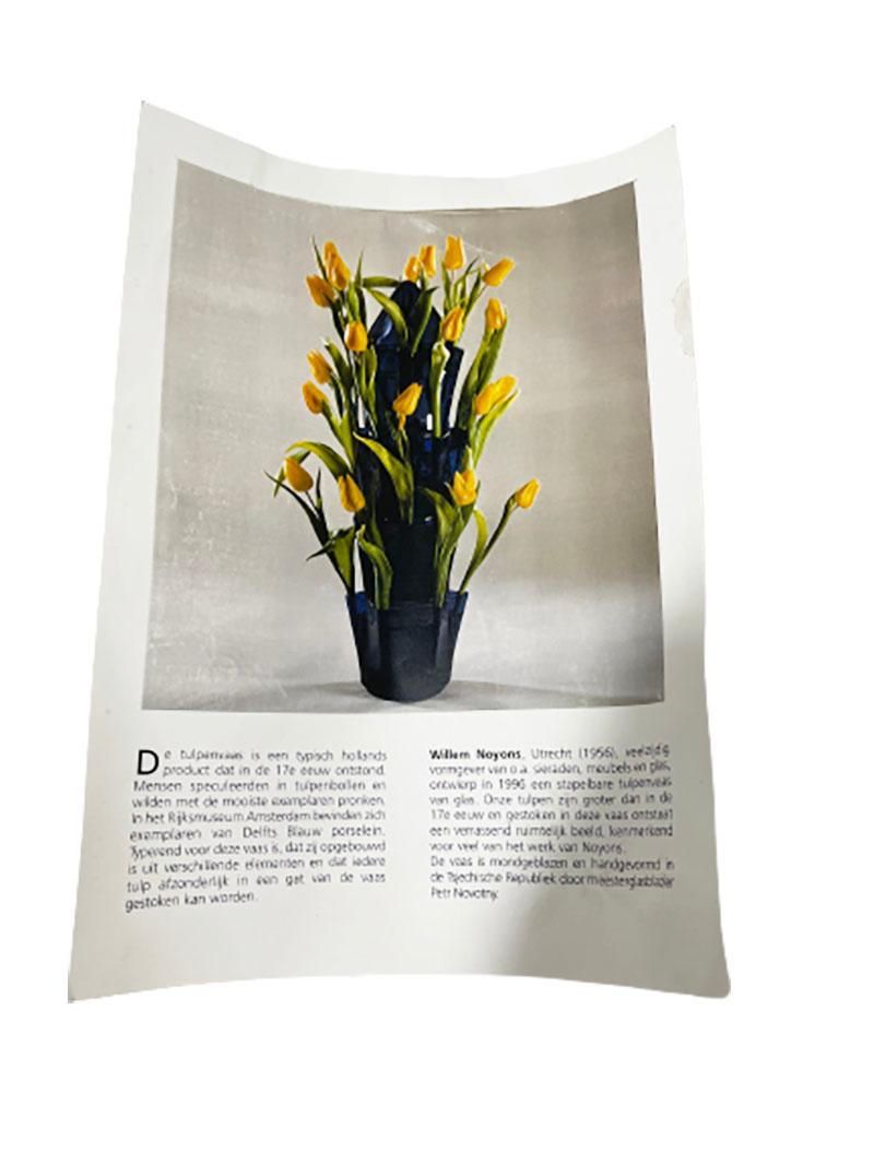 Verre Vase tulipe de Willem Noyons, 1997 en vente