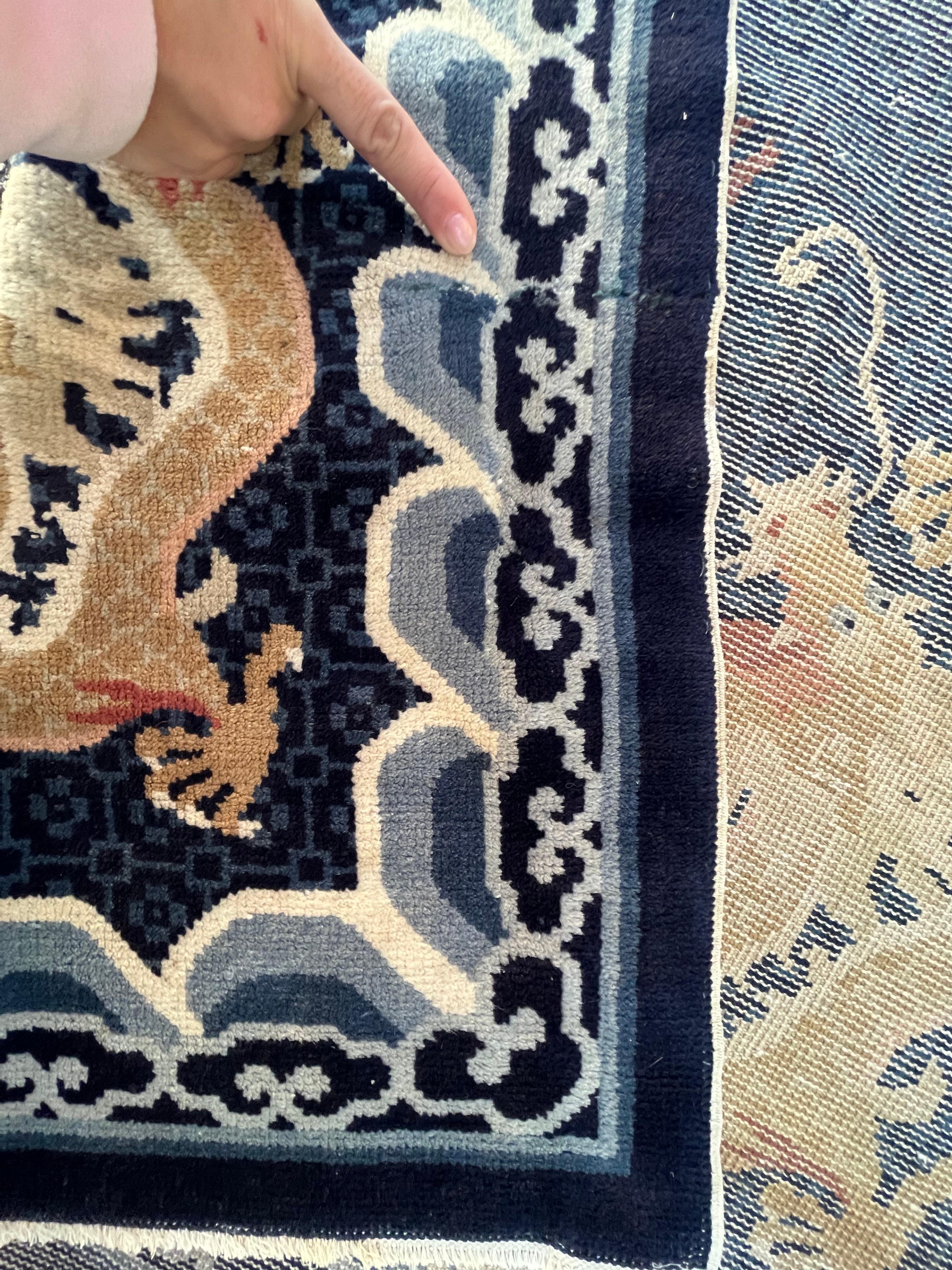 A Blue Ground Wool Carpet, China For Sale 2