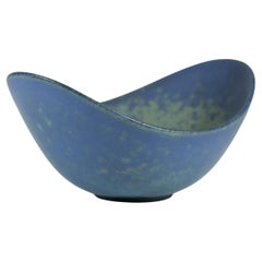 A Blue Vintage Ceramic Bowl - Gunnar Nylund - Rörstrand Sweden 1950s