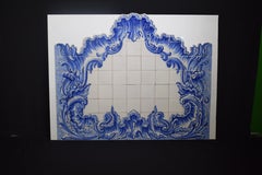 Blue & White Tile Wall Ornament, Exquisite Detail
